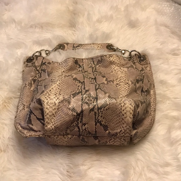 REBECCA MINKOFF SNAKEPRINT HOBO BAG - Picture 1 of 4